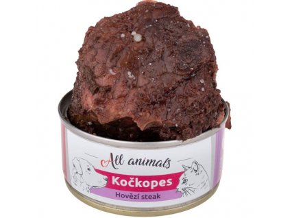 MINDEN ÁLLAT Macska és kutya konz. marha izom steak 100g