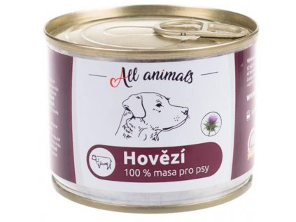 ALL ANIMALS konz. pro psy hovězí mleté 200g