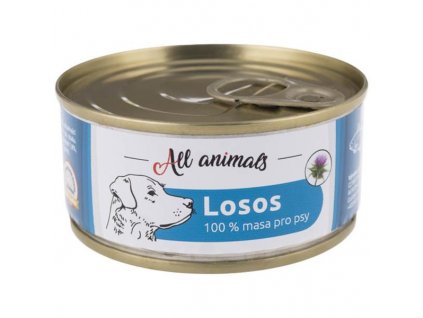 ALL ANIMALS konz. pro psy losos mletý 100g