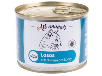 ALL ANIMALS konz. pro kočky losos mletý 200g