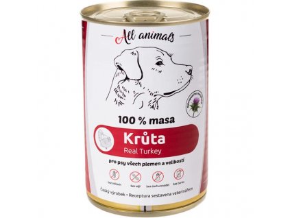 ALL ANIMALS konz. pro psy krůta mletá 400g