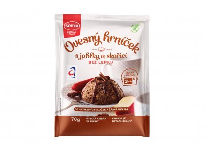 Glutenfreie Haferflocken mit Äpfeln und Zimt - Semix 70g