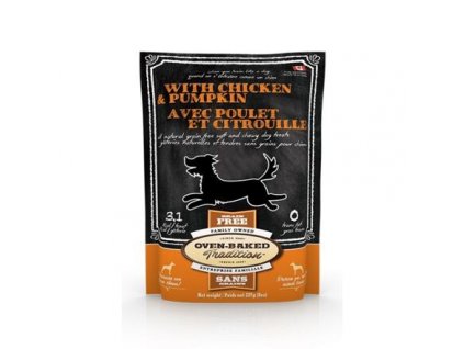 OBT All Natural Grain Free soft & chewy CHICKEN & PUMPKIN 170 g, bezlepková maškrta kura & tekvica