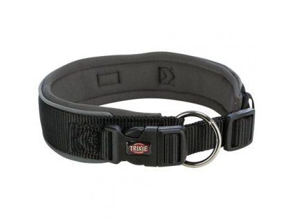 PREMIUM obojek extra široký, černá/grafit (Velikost obojku PREMIUM extra široký XS-S: 27-35 cm/25 mm)