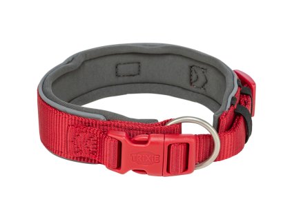 PREMIUM obojek extra široký, červená/grafit (Velikost obojku PREMIUM extra široký L: 46-55 cm/50 mm)