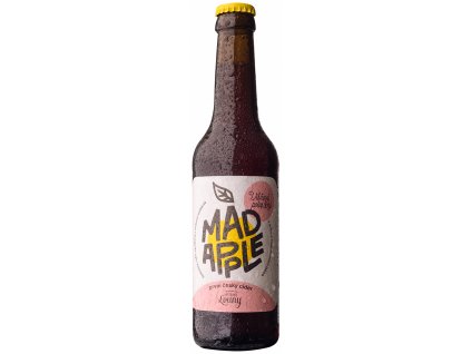 Cider polosuchý 4,5 % Višeň Mad Apple cider 330 ml