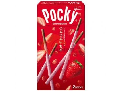 GLICO Pocky sušienková tyčinka Tsubu-Tsubu Strawberry 55g
