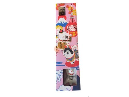 TOKYO DESIGN Lucky Cat A chopsticks and rest gift set