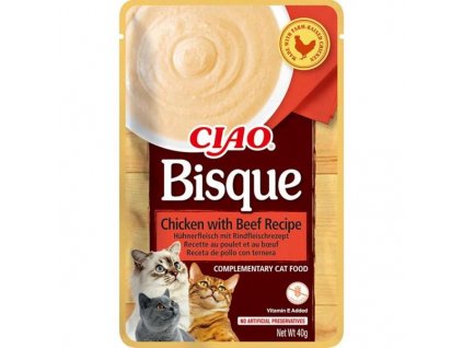 Inaba Ciao Bisque kuře a hovězí 40 g