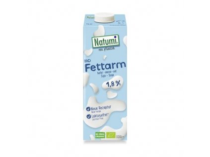 Nápoj ovesno-sojový Fettarm nízkotuč. 1,8% 1L BIO NATUMI