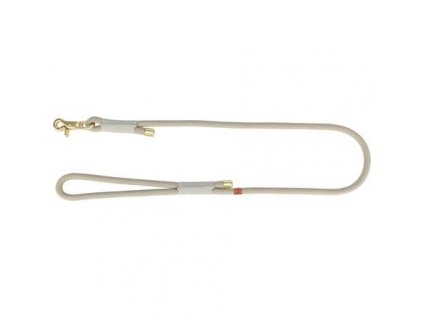 Soft Rope kulaté tkané vodítko, šedá/světlešedá (Velikost vodítka SOFT ROPE S-XL: 1,00 m/ 10 mm)