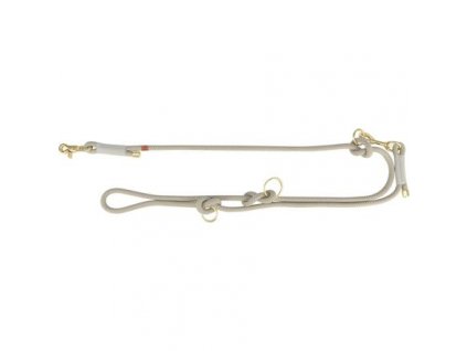 Soft Rope prodlužovací kulaté tkané vodítko, šedá/světlešedá (Velikost vodítka SOFT ROPE prodlužovací S-XL: 2,00 m/ 10 mm)