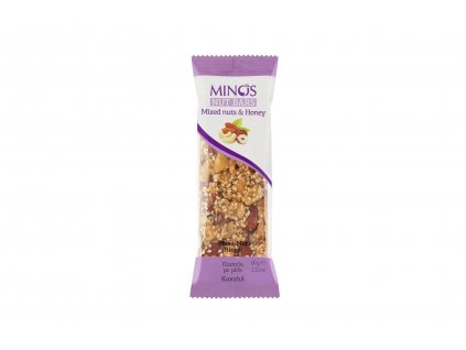 Mix ořechová tyčinka v medu - Minos 60g