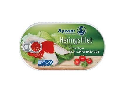 Sywan Sleď filety rajčatová omáčce 200 g bio