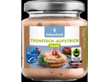 Followfood Thunfischcreme mit Oliven 110 g msc