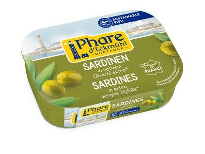Phare d'Eckmühl Sardinen in Olivenöl 135 g bio