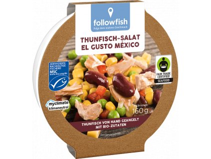 Followfish Tuňákový salát Gusto Méxiko 160g msc
