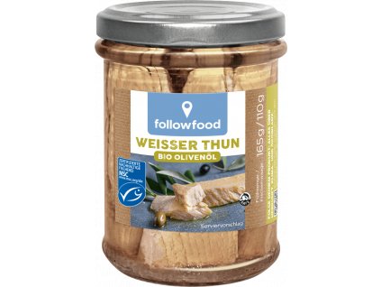 Followfood Fehér tonhal bio olívaolajban 110 g msc