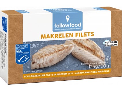 Followfood Filety makrely ve vlastní šťávě 125g msc