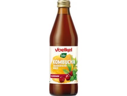 Voelkel Kombucha višeň a máta 330ml bio