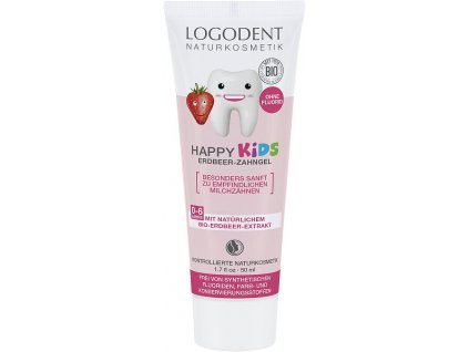 Gel de dinti Logona Copii Capsuni 50ml eco