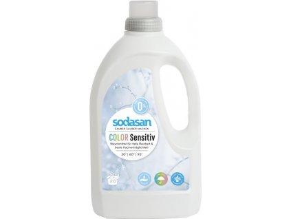 Sodasan Prací gel na barevné prádlo pro citlivou pokožku 1,5l eco