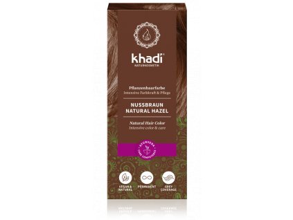 Khadi Orieškovo hnedá farba na vlasy 100g eco