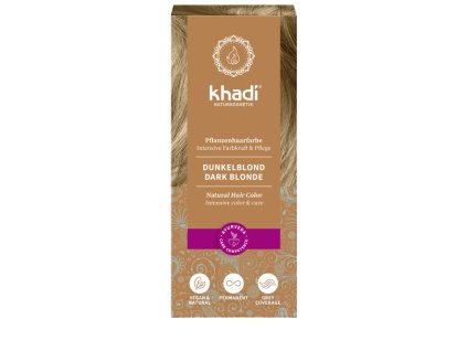 34461 khadi tmava blond barva na vlasy 100 g eco