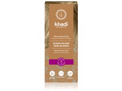 Khadi Tmavá blond barva na vlasy 100g eco