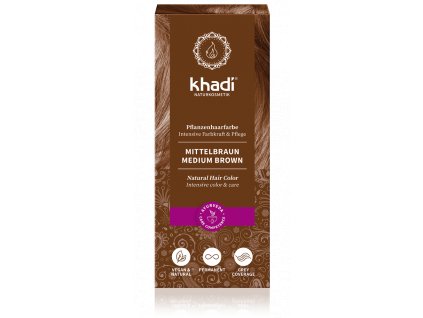 Khadi Medium Brown hajfesték 100g eco