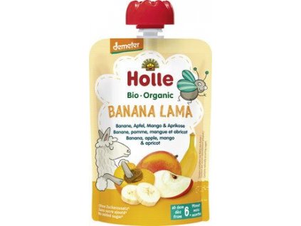 Holle Lama Püree Banane, Apfel, Mango und Aprikose 100g Bio