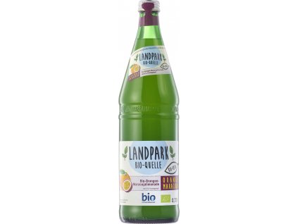 LandPark Minerálna voda pomaranč a maracuja 750 ml bio