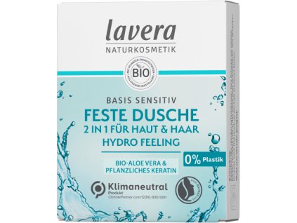 Lavera Seifenstück und Shampoo 2in1 feuchtigkeitsspendend 50g Öko