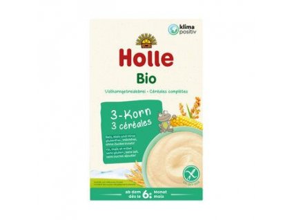 Holle Celozrnná obilná kaše 3-zrnná 250g bio