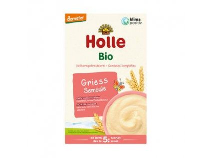 Holle Celozrnná Krupicová kaše 250g bio