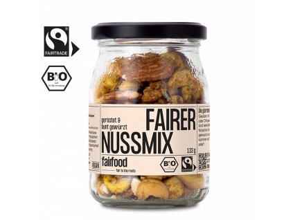 Fairfood Geröstete bunt gewürzte Nussmischung 133g Bio
