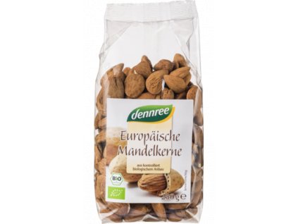Dennree Evropské mandle 250g bio