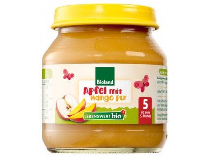 Lebenswert Apfel-Mango-Püree 125g Bio
