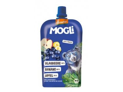 MOGLi Przecier z borówek, banana i jabłka 120g ekologiczny