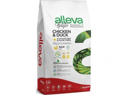 ALLEVA HOLISTIC Cat Dry Adult Chicken&Duck Hairball 5kg