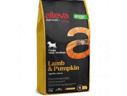 ALLEVA NATURAL Dog Dry Puppy Lamb&Pumpkin All Breeds 2kg