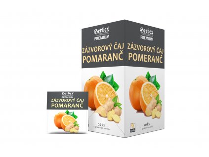 Čaj zázvorový pomeranč - Herbex 20x2g