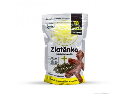 Flax fiber with chia seedless 300g ZLATĚNKA