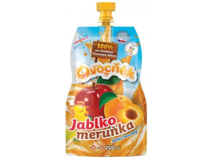 Ovocný mošt Jablko-Meruňka Ovocňák 250 ml