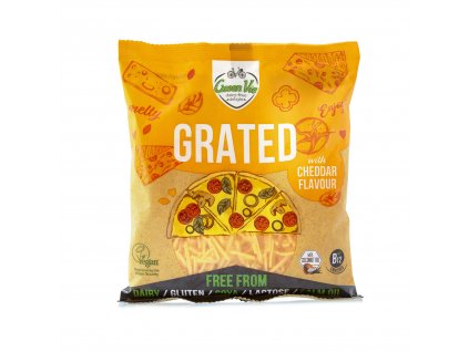 VÝPREDAJ!!! Strúhaný s príchuťou cheddaru 150 g GREENVIE