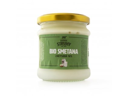 Smetana zakysaná 16 % 200 g BIO FARMA STRUHY