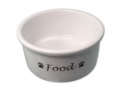 Miska DOG FANTASY keramická bílá Food 15 x 7 cm