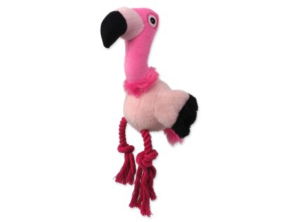 Hračka Dog Fantasy Silent Squeak plameniak ružový 27cm