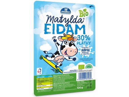Bio sýr Matylda Eidam 30% plátky MILKO 100 g