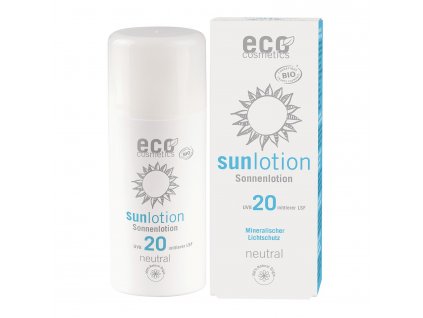 Eco Cosmetics Opalovací krém Neutral bez parfemace SPF 20 BIO (100ml)